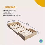 Cama Montessori 1 plaza 