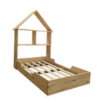 Cama Montessori 140x80 con Respaldo Casita 
