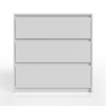 Comoda Cajonera 3 Cajones 80x80cm Color Blanco