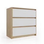 Comoda Cajonera 3 cajones 80x80cm Color Nordico