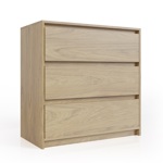 Comoda Cajonera 3 cajones 80x80cm Color Natural