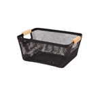Organizador Canasto Cesto Alacena Cocina Metal Madera 23x17
