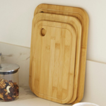 Set x 3 Tablas Cocina Picar Cortar Servir de Bambu