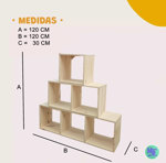 Biblioteca Escalera Cubo Horizontal 
