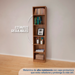 Biblioteca Centro Estant Ken L9p 5 Estante Reg. Melamina 