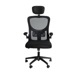 Silla de Escritorio Ergonómica Con Apoya Brazos y Cabeza Color Negro