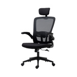 Silla de Escritorio Ergonómica Con Apoya Brazos y Cabeza Color Negro