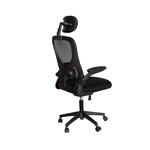 Silla de Escritorio Ergonómica Con Apoya Brazos y Cabeza Color Negro