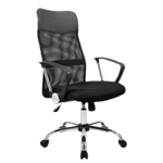 Silla De Oficina Exahome Ergonomica Negra Premium Metalica