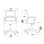 Silla De Oficina Exahome Ergonomica Gris Diseño Premium