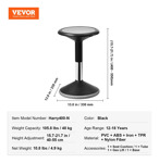 Silla Oscilante Vevor Altura Ajustable 15.7-21.7 Taburete