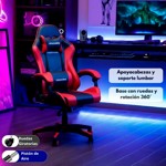 Silla Gamer Ergonómica Giratoria y Reclinable 120kg Novohome