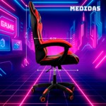 Silla Gamer Ergonómica Giratoria y Reclinable 120kg Novohome