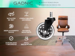 Kit x5 de Ruedas Gadnic Para Silla De Oficina De Goma 