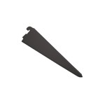 MENSULA DOBLE ACERO NEGRA 17CM SC
