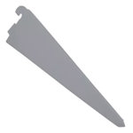 MENSULA DOBLE ACERO GRIS 27CM SC