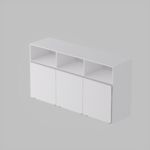 Juguetero Organizador EMC con 3 cajones móviles Blanco 