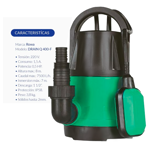Bomba Sumergible Desagote Rowa Rw Drain Q 400 F Agua Turbia