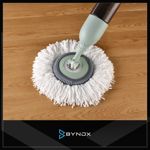 Mopa para Piso y Vidrios Bynox 3en1 con mopa circular mopa plana y mopa para vidrios CI-SPR3E1-GR