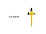 Aspersor de Riego Automático Gadnic RGA14 Rotación 360 Grados