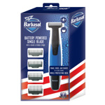 Máquina Terminadora Barbasol Para Cara Y Cuerpo 1 Sola Hoja Color Azul Acero