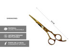 Tijera Golden Gadnic Profesional Para Peluquería Acero Inoxidable de 6.5