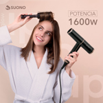 Secador de Pelo Suono Profesional Cabello Frío Calor Autolimpieza