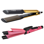 Set De Peluquería Rizador de pelo 2en1 + Planchita de pelo KJHHB5002