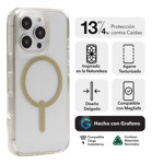 Funda Zagg iPhone 16 Pro Milan - Oro Glitter