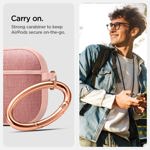 Funda Spigen Urban Fit para AirPods 4 con ANC (2024), color dorado rosa