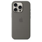 Funda de silicona para Apple iPhone 16 Pro con MagSafe Stone Grey