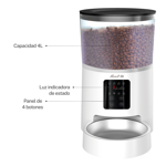 Comedero Dispenser Smart Tek Automático Animales Wifi PF150