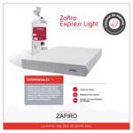 Conjunto Sommier en caja y Colchón Zafiro Express Light de 2 plazas 140x190