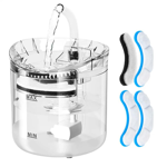 Bebedero Automatico Fuente Dispenser Agua Recirculante 2L Mascotas Waggs + 4 filtros