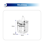 Bebedero Automatico Fuente Dispenser Agua Recirculante 2L Mascotas Waggs + 4 filtros