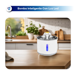 Bebedero Automatico Fuente Dispenser Agua Recirculante 2.4L Mascotas Waggs