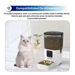 Comedero Inteligente Dispensador Comida Automático 6L Gato Perro Waggs