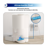 Comedero Inteligente Dispensador Comida Automático 6L Gato Perro Waggs