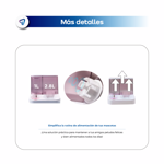 Comedero Bebedero con Dispensador de Comida Automatico Waggs Perro Gato Celeste