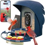Comedero inteligente para pájaros PerchMe® con cámara 1080P HD con energía solar
