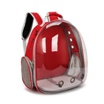 Mochila Capsula Transportadora para Gatos Perros Waggs Rojo