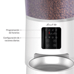 Dispenser Automático de comida para Mascotas Smart Tek WIFI 4Lts