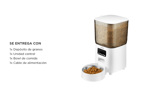 Comedero Automatico Gadnic Dispenser Alimento 5 Lts Programable Bowl de Acero Inoxidable