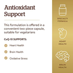 Suplemento Solgar Vegetarian CoQ-10 200 mg 60 cápsulas