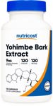 Suplemento Nutricost Extracto de corteza de yohimbe 450 mg 120 cápsulas