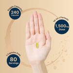 Suplemento NatureBell NAD+ 1500 mg con resveratrol 240 cápsulas