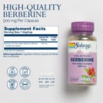 Suplemento SOLARAY Berberine 500 mg con berberina HCl 60 VegCa