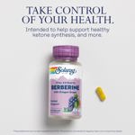 Suplemento SOLARAY Berberine 500 mg con berberina HCl 60 VegCa