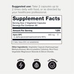 Suplemento Toniiq Alpha GPC de ultra alta pureza en cápsulas de 600 mg