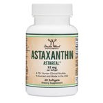 Suplemento de astaxantina Double Wood, 12 mg, concentración máxima, 60 cápsulas